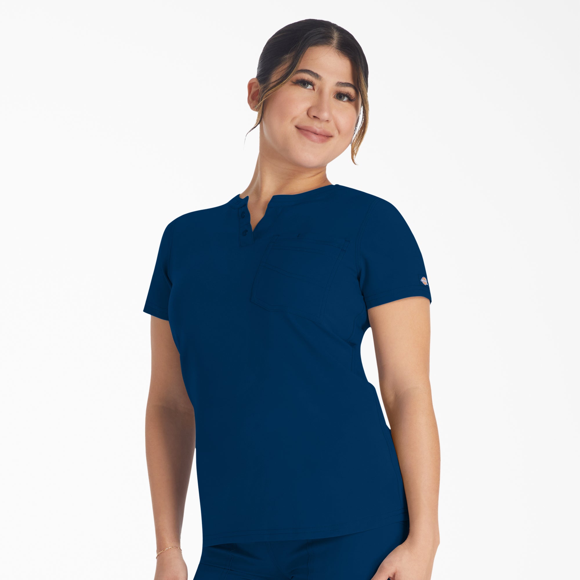 Dickies Women's EDS NXT Henley Scrub Top
