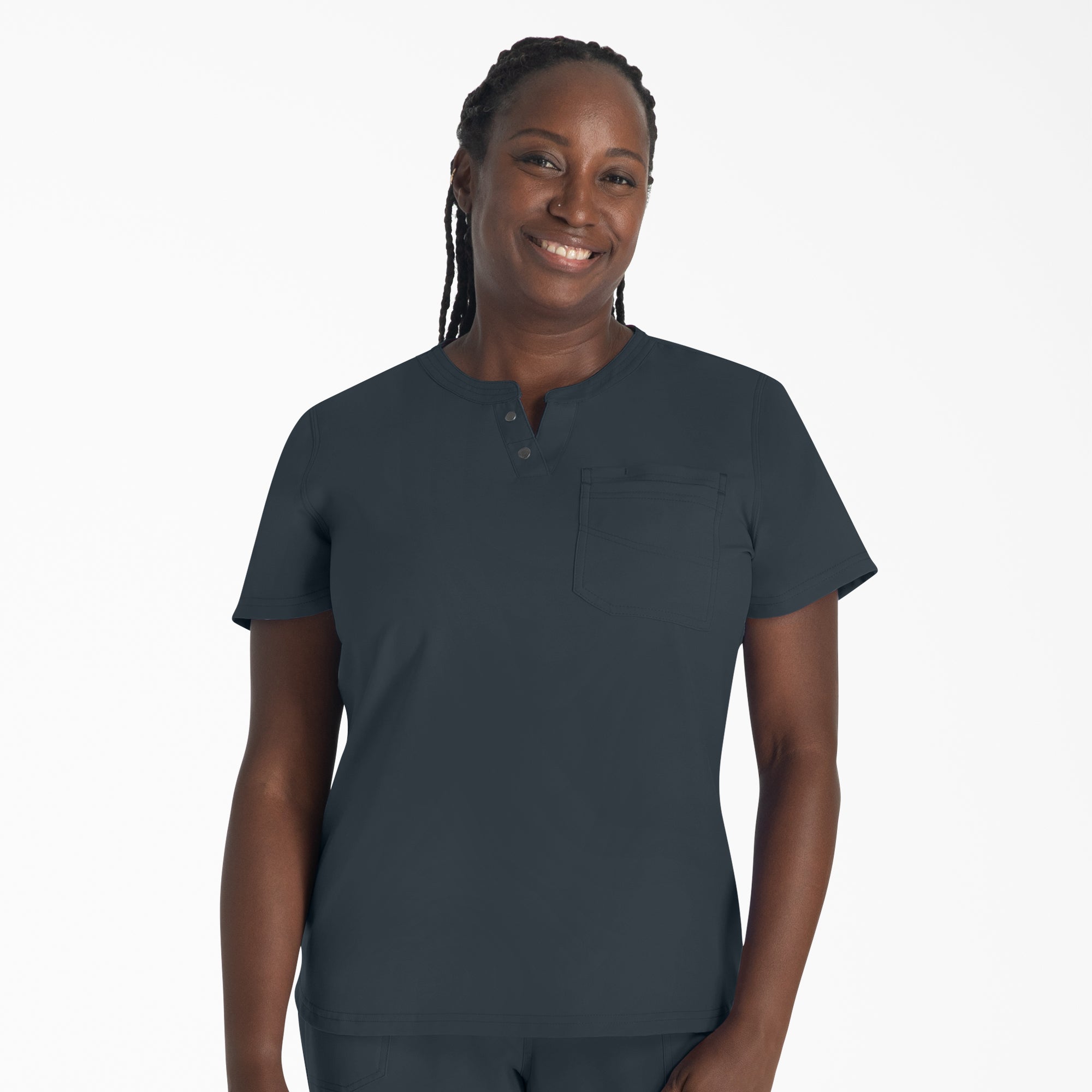 Dickies Women's EDS NXT Henley Scrub Top