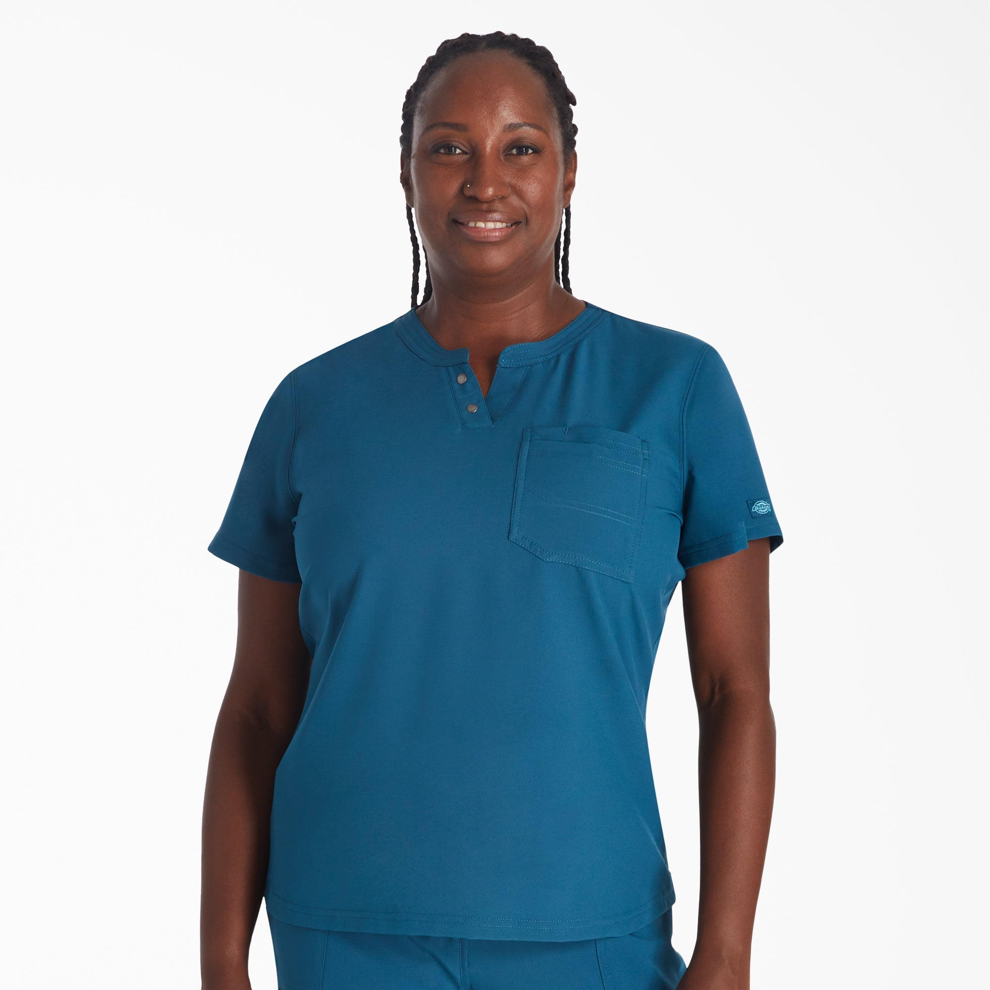 Dickies Women's EDS NXT Henley Scrub Top