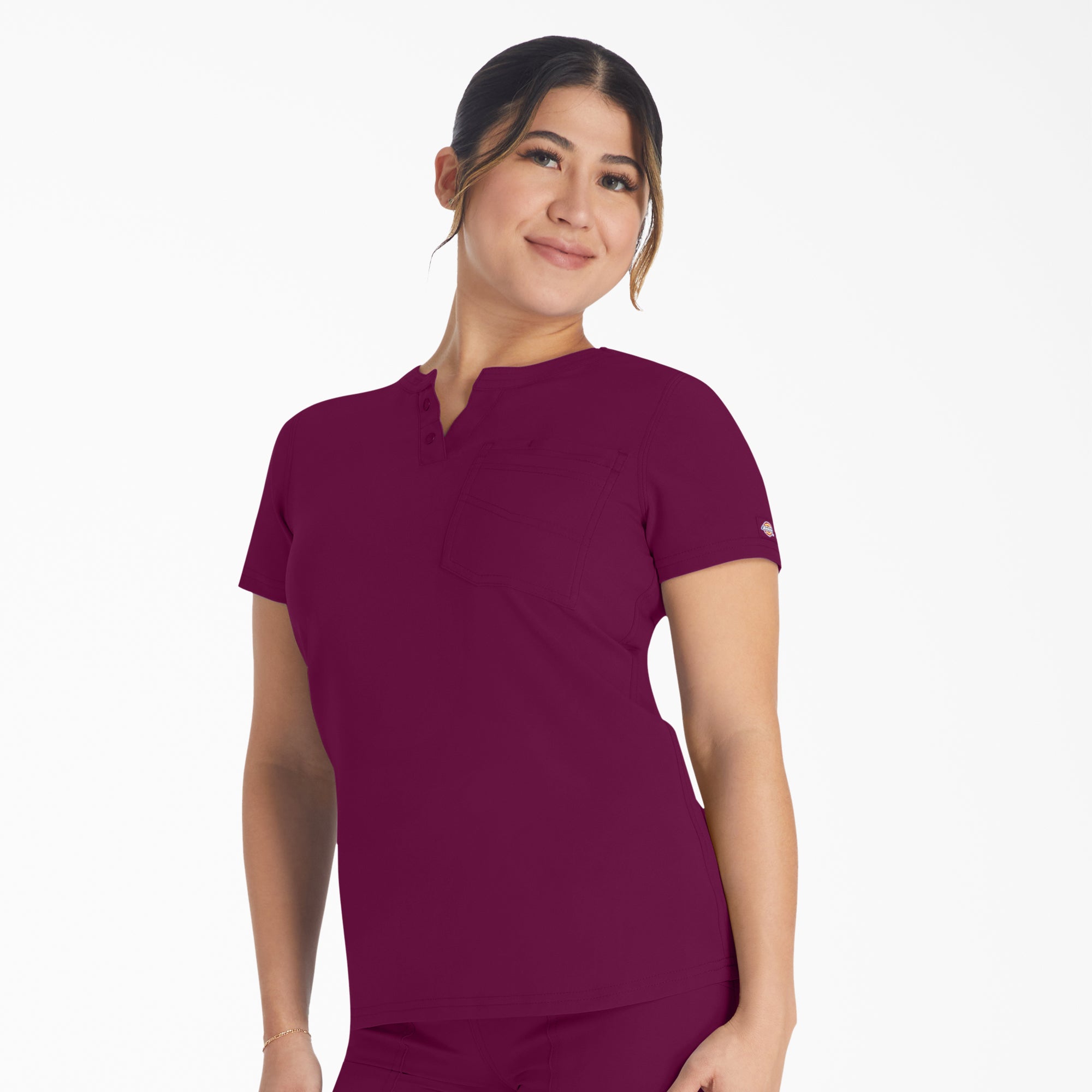 Dickies Women's EDS NXT Henley Scrub Top