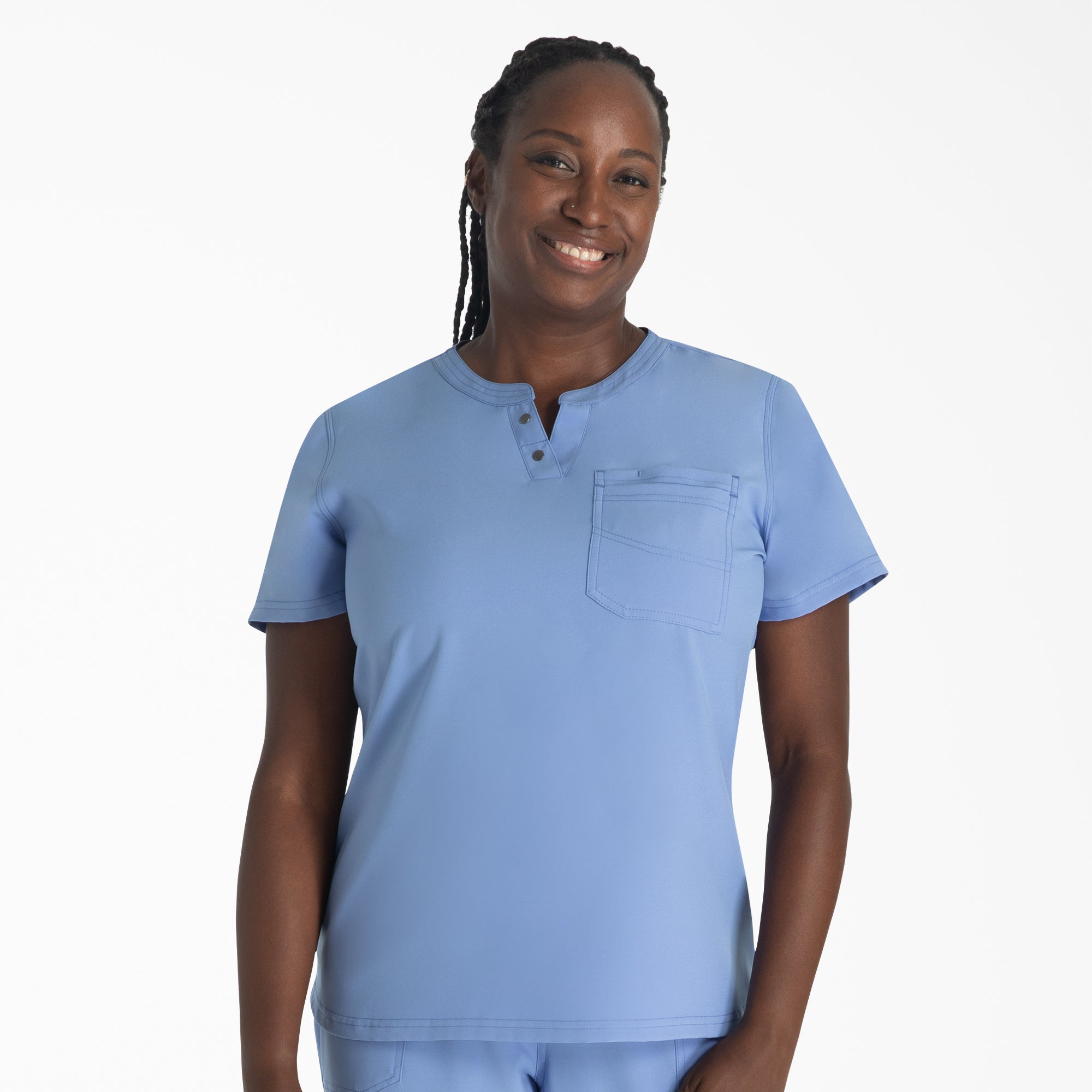 Dickies Women's EDS NXT Henley Scrub Top
