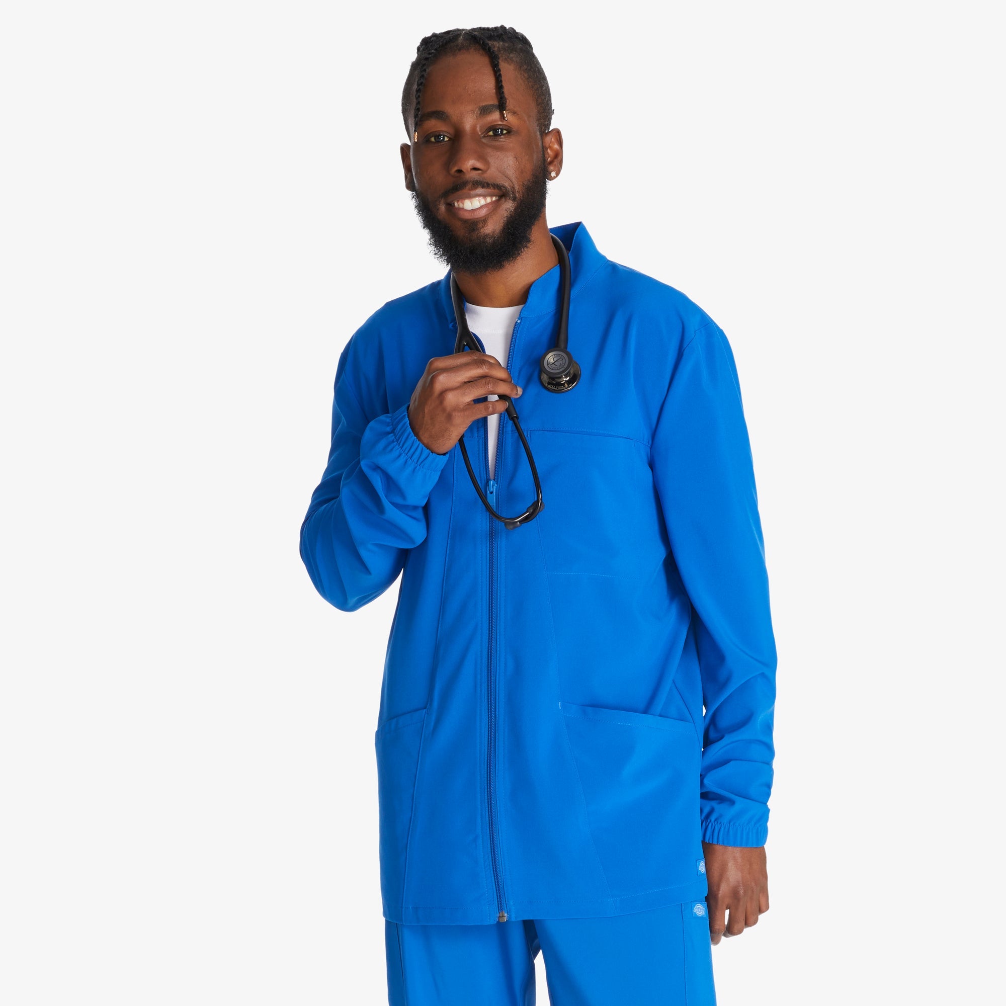 Dickies Men's EDS Essentials Zip Front Scrub Jacket