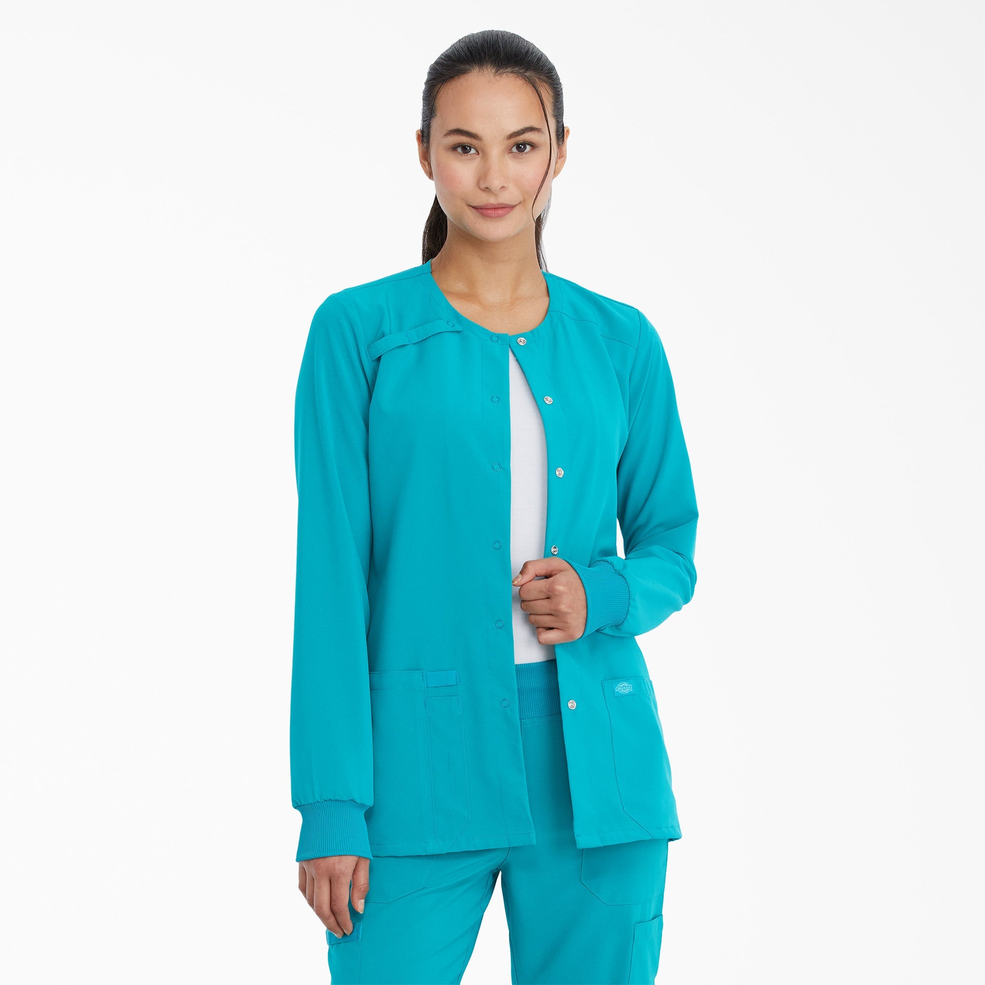 Dickies Women's EDS Essentials Snap Front Scrub Jacket