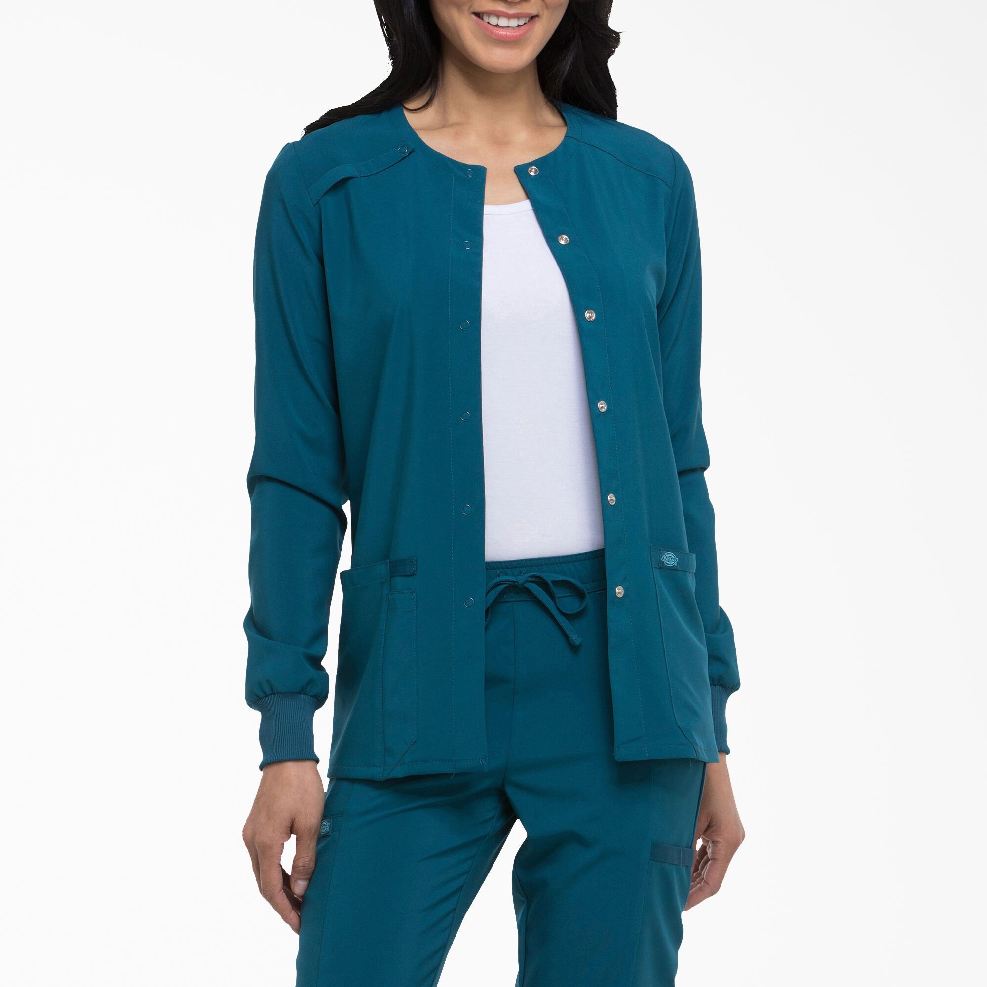 Dickies Women's EDS Essentials Snap Front Scrub Jacket