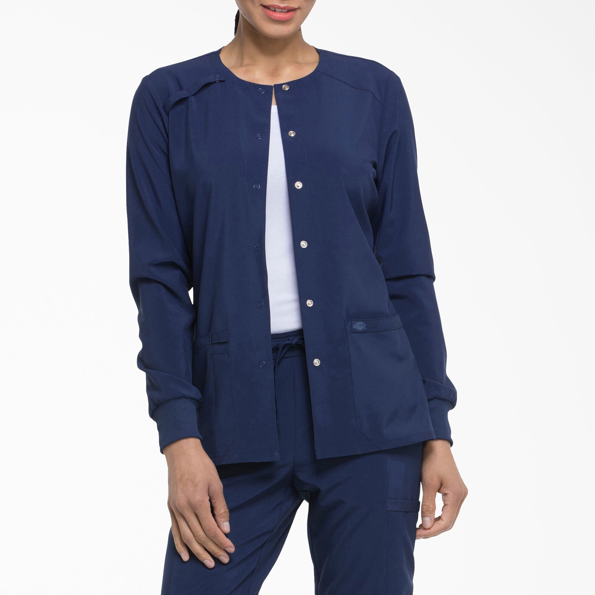 Dickies Women's EDS Essentials Snap Front Scrub Jacket