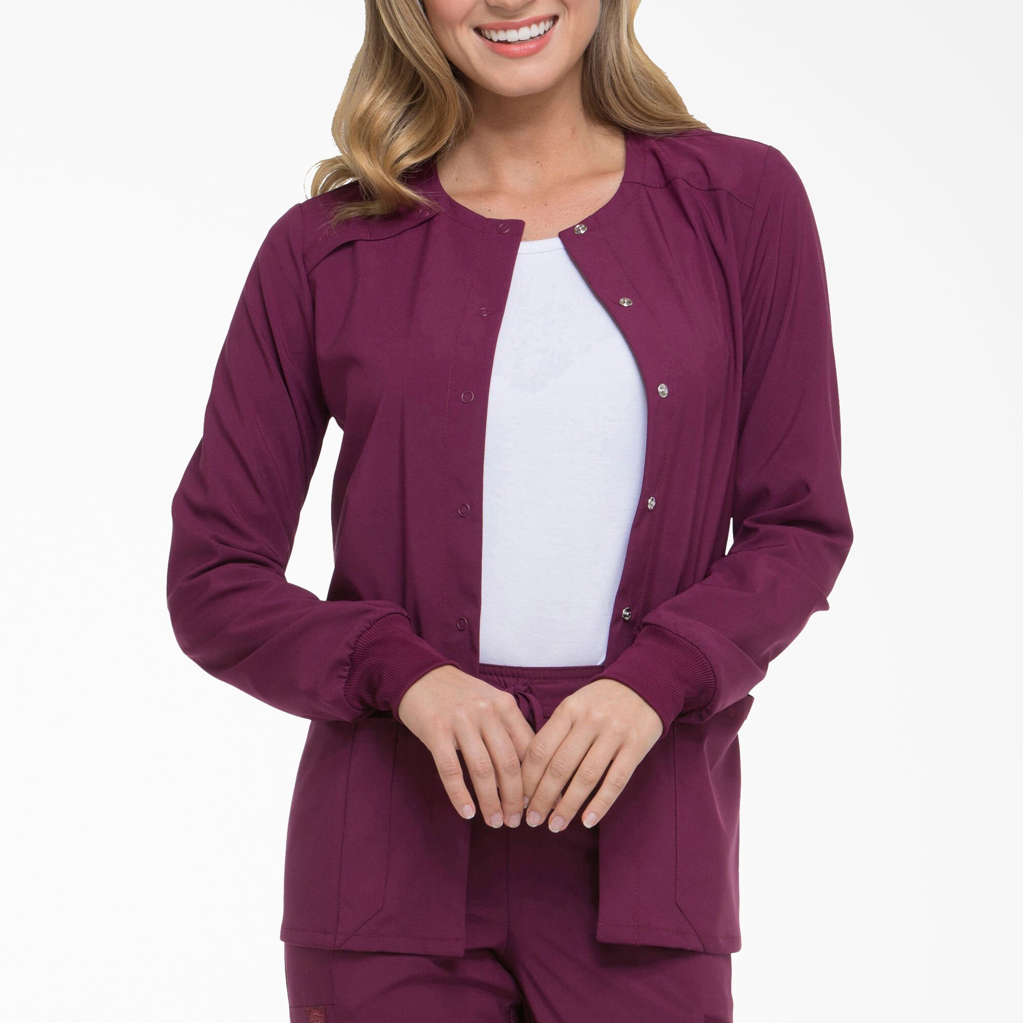 Dickies Women's EDS Essentials Snap Front Scrub Jacket
