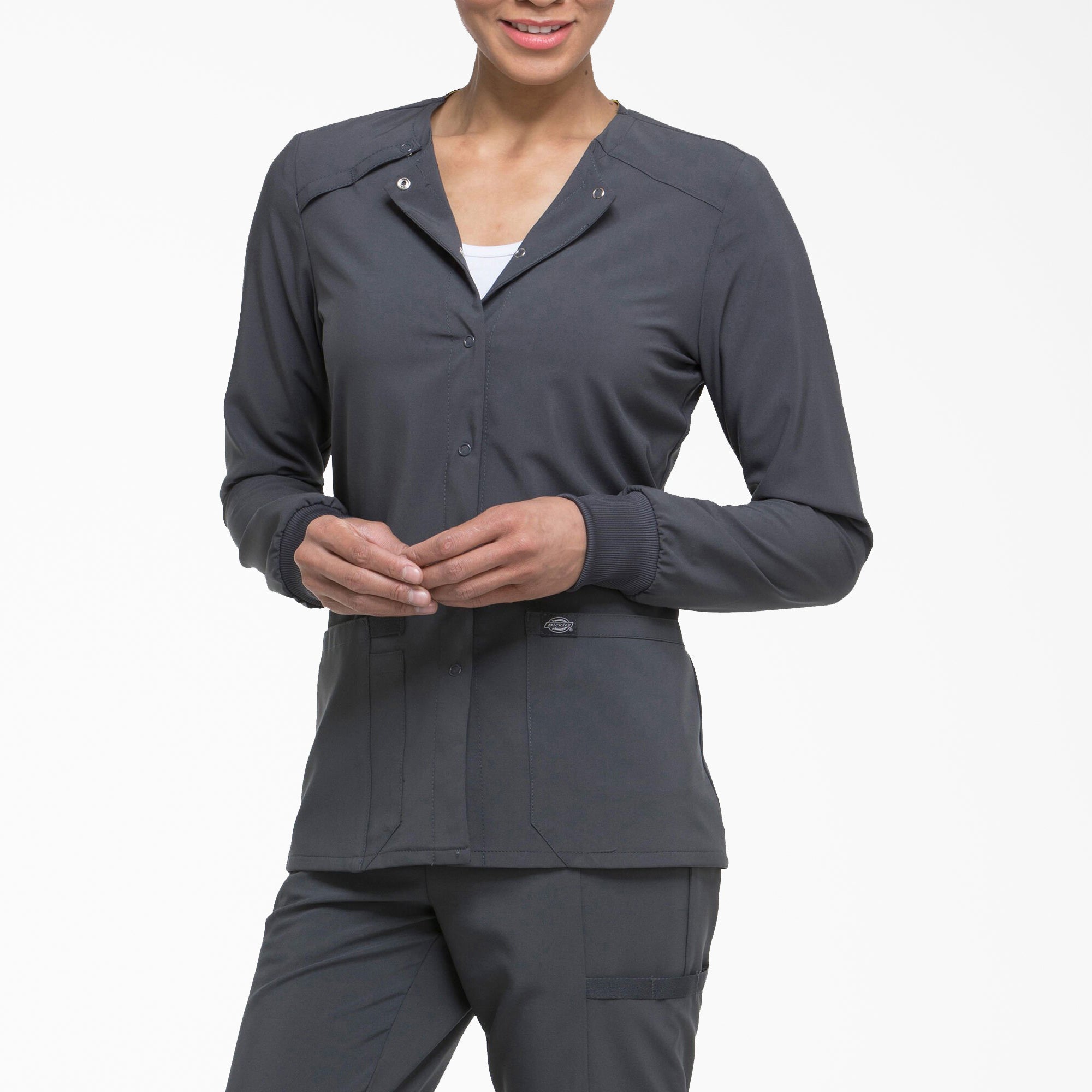 Dickies Women's EDS Essentials Snap Front Scrub Jacket