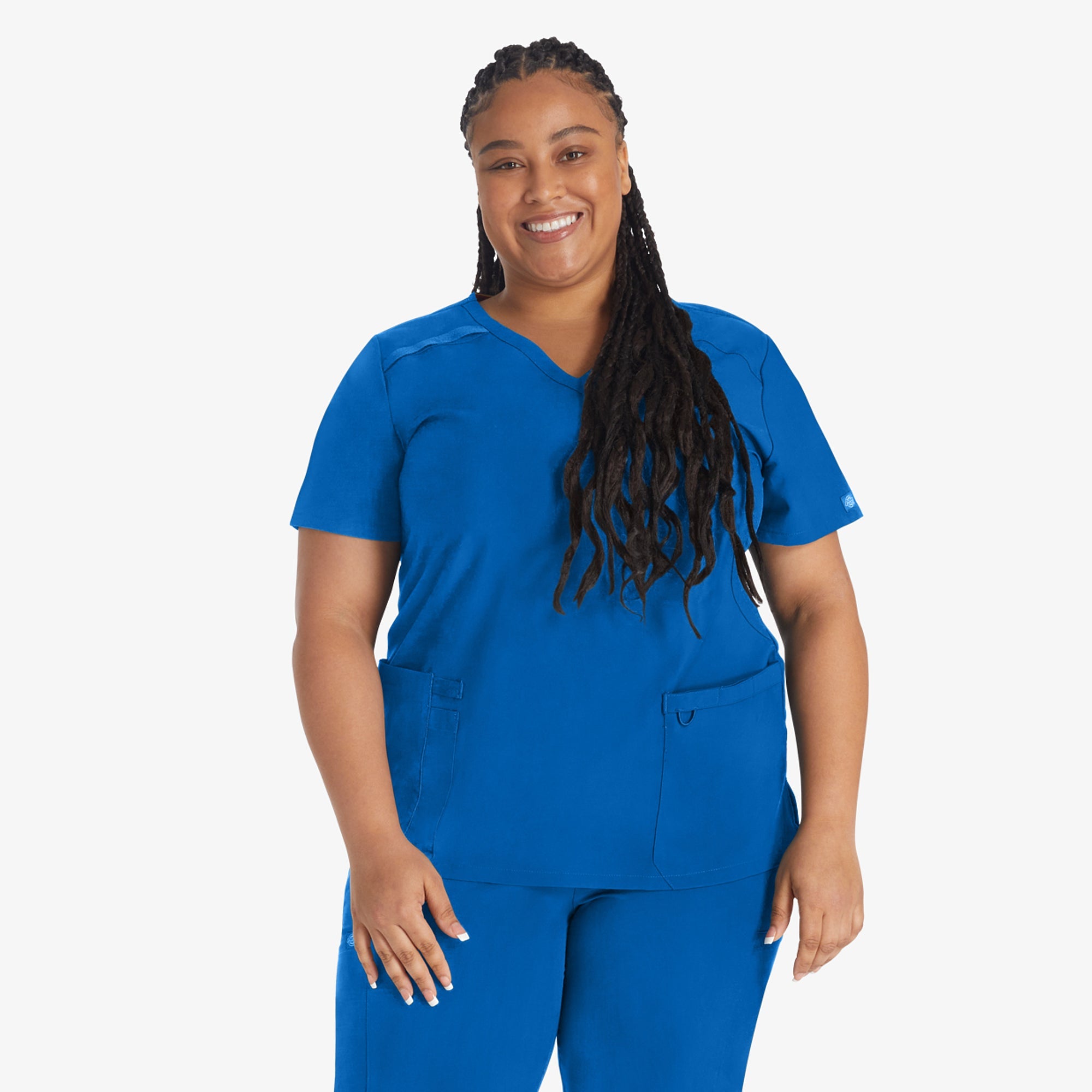 Dickies Women's EDS Essentials Mock Wrap Scrub Top