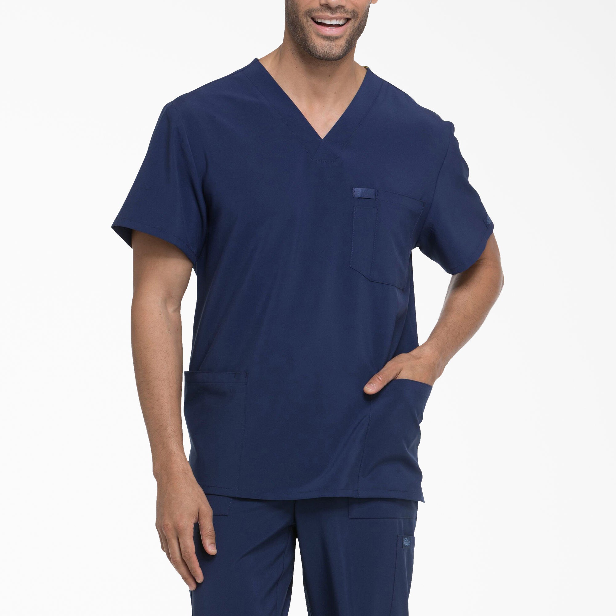 Dickies Men's EDS Essentials V-Neck Scrub Top