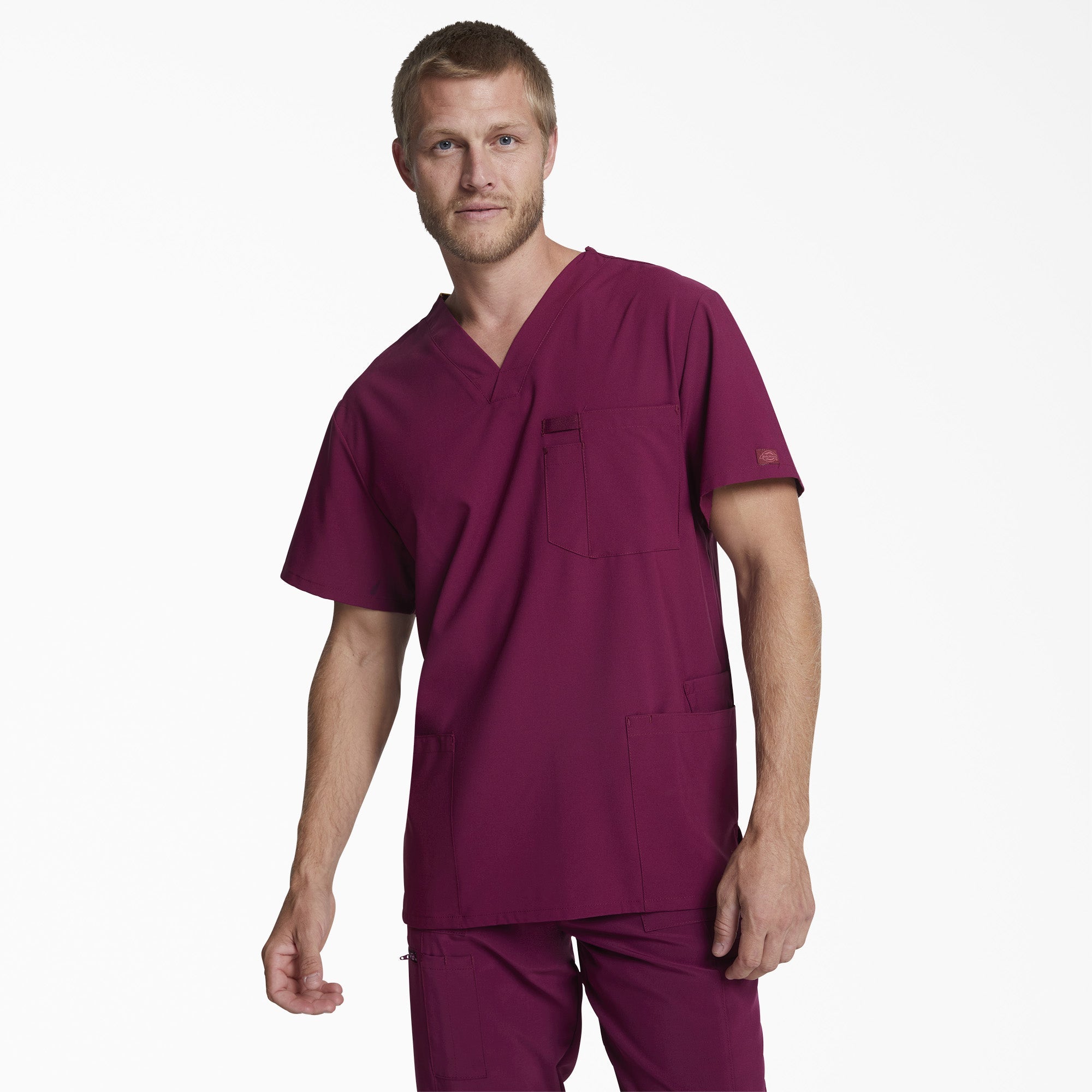 Dickies Men's EDS Essentials V-Neck Scrub Top