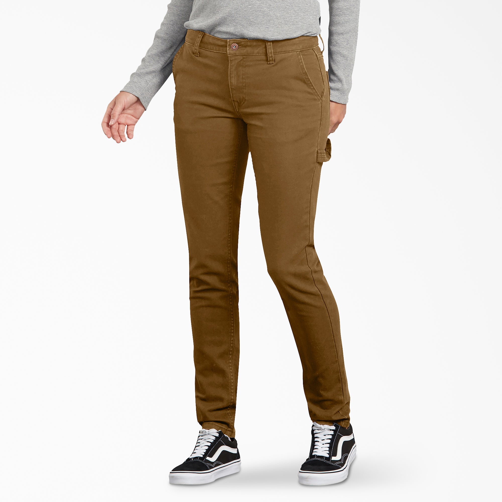Dickies Women's FLEX Slim Fit Duck Carpenter Pants