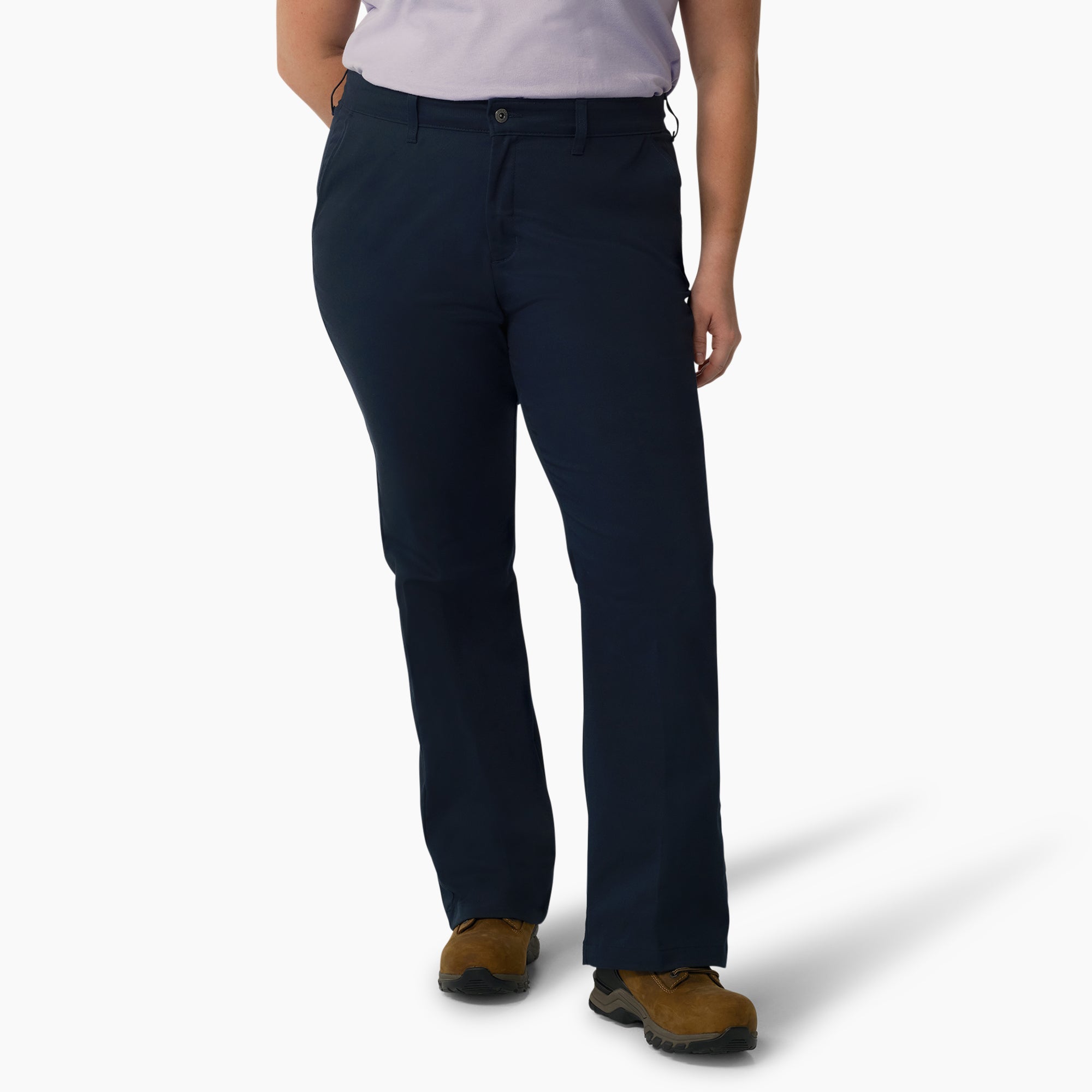 Dickies Women's Plus Slim Fit Bootcut Pants