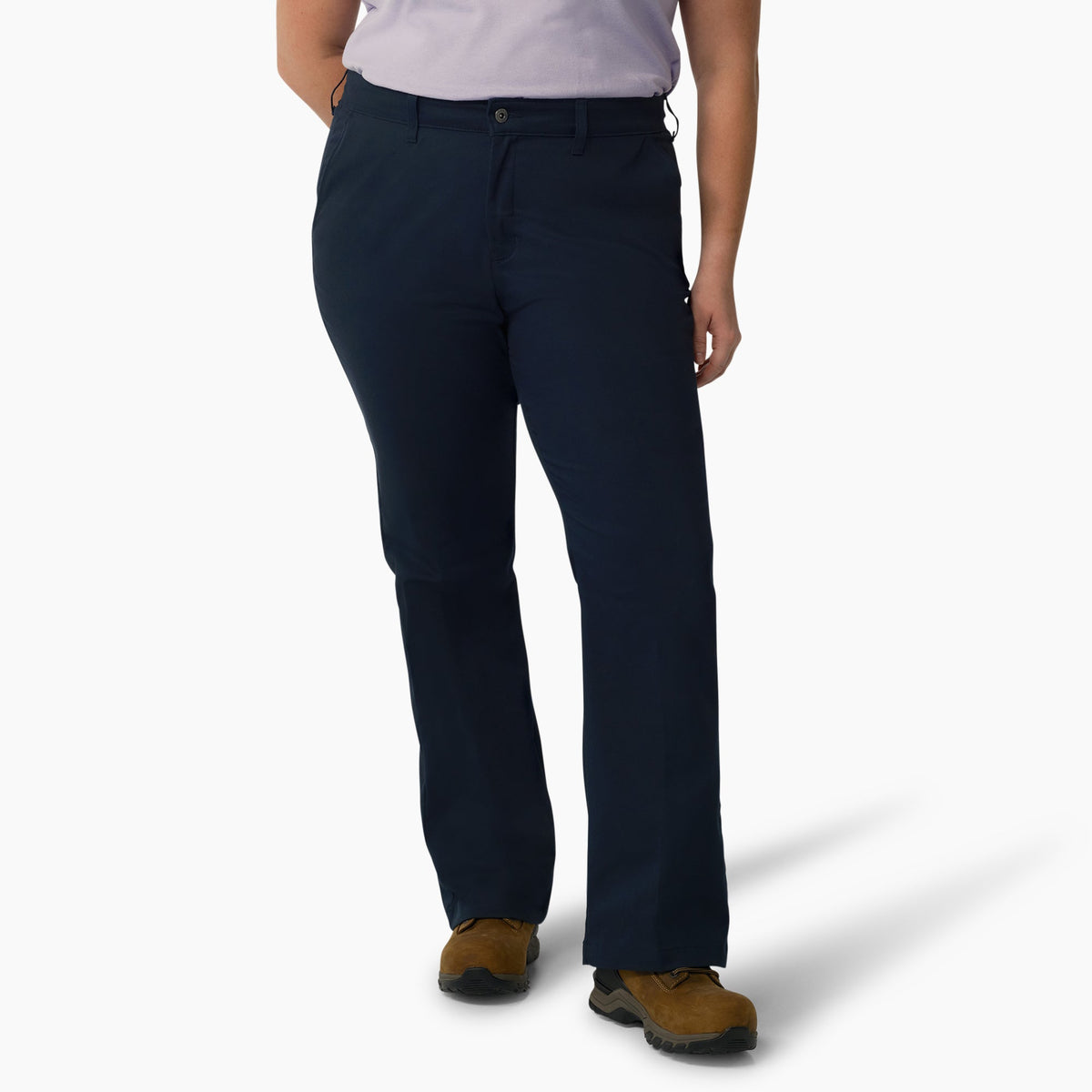 Dickies Women's Plus Slim Fit Bootcut Pants