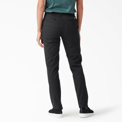 Dickies Women's Plus Mid Rise Skinny Leg Pants
