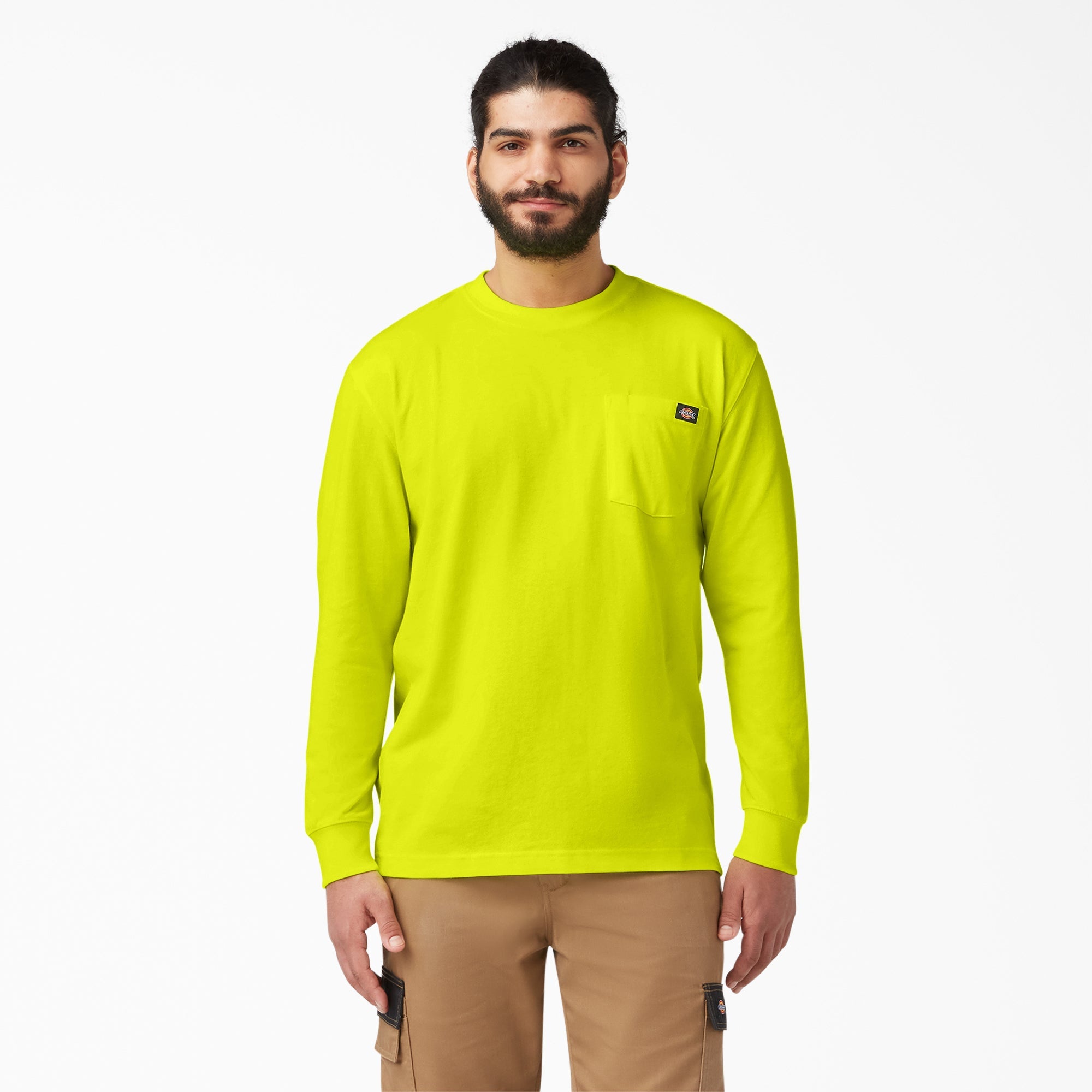 Dickies Heavyweight Neon Long Sleeve Pocket T-Shirt