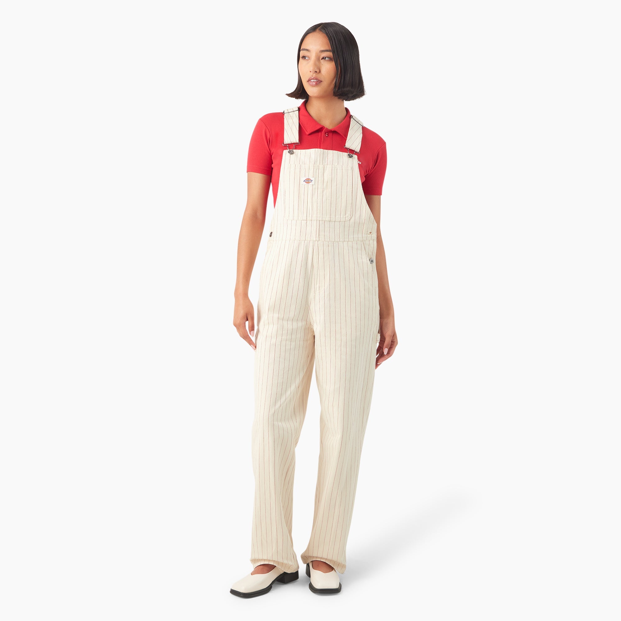 Dickies Women's Pinstripe Service Bib Overalls