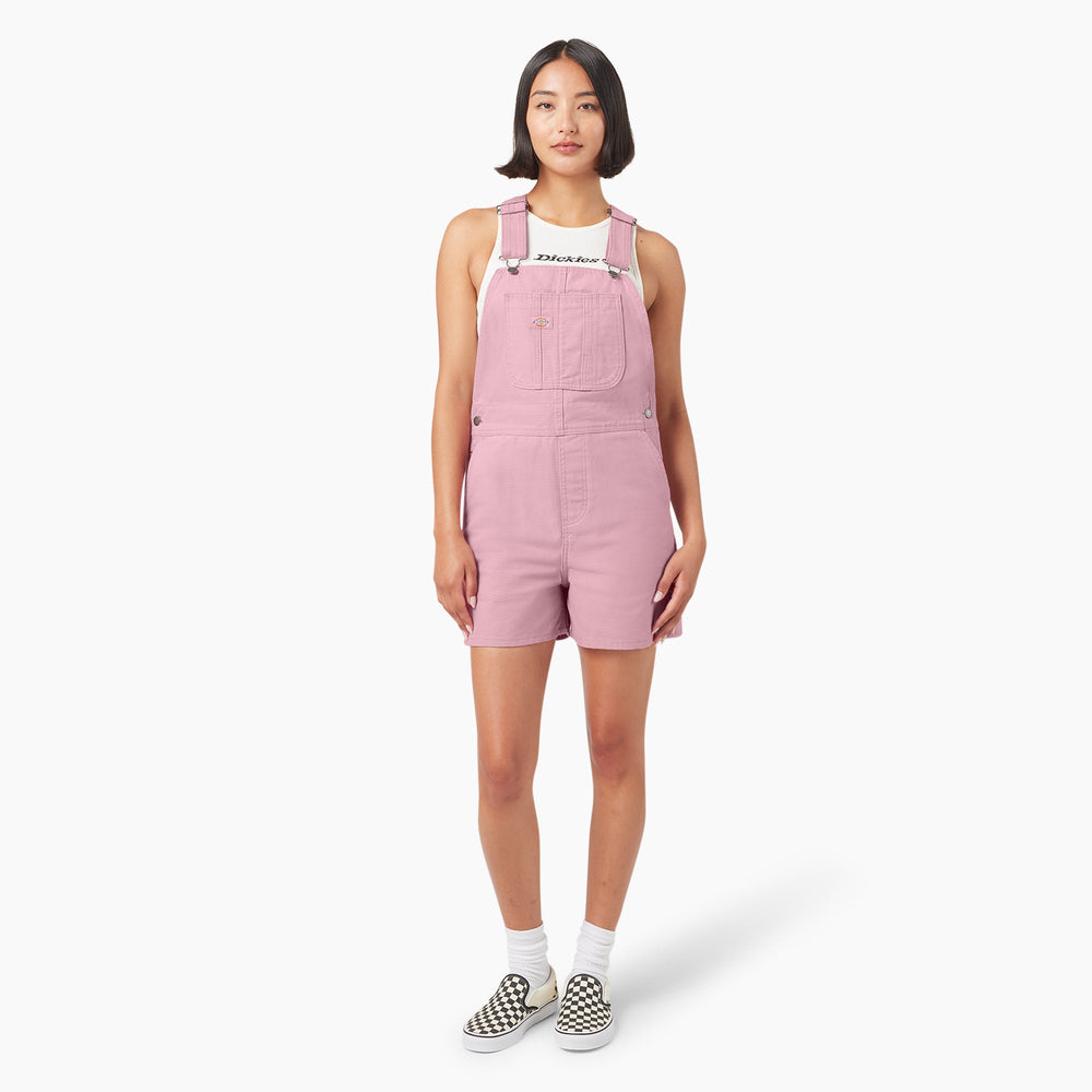 Dickies Women's Duck Canvas Bib Shortalls, 4"