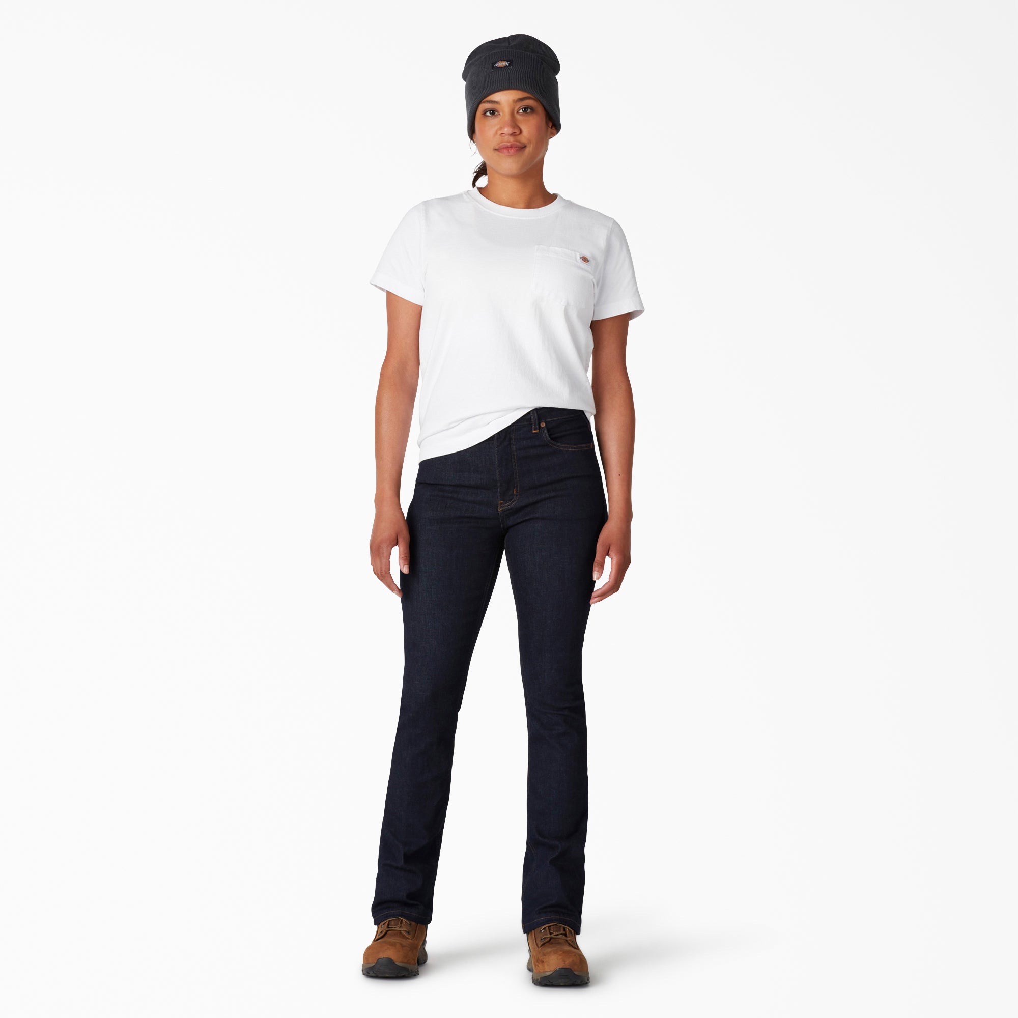 Dickies Women's Perfect Shape High Waist Bootcut Jeans